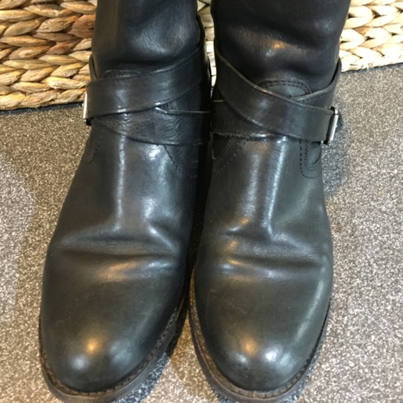 FRYE AND CO. Black Combat & Moto Boots - Picture 7 of 16